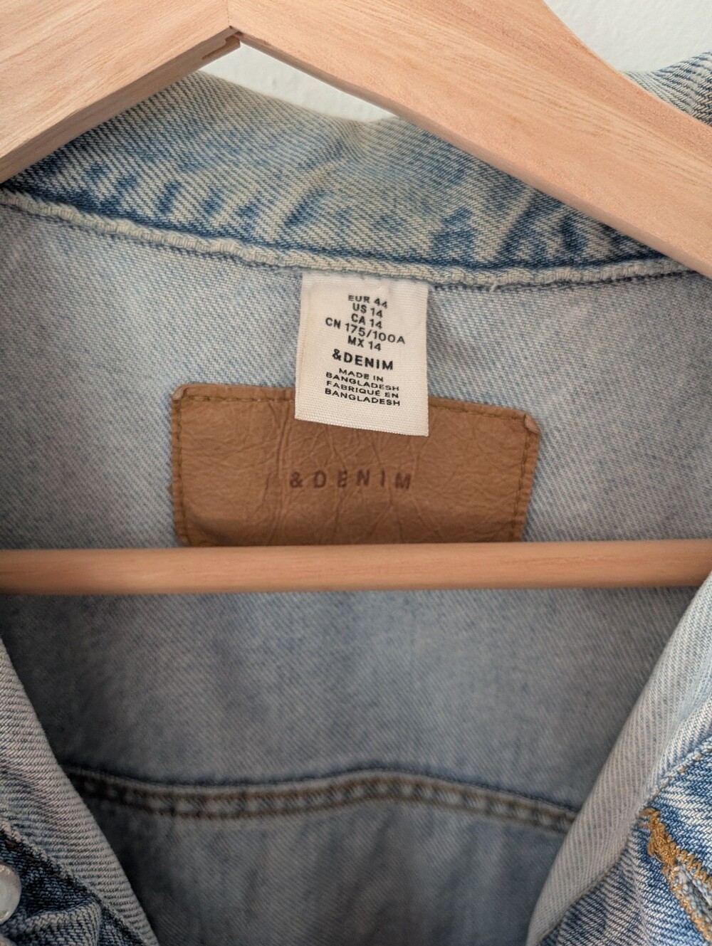 Jean Jacket with Quilted Vintage Strawberry Patch - Picture 5 of 5